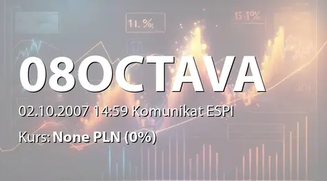 OCTAVA S.A.: Ostatni dzień notowań PDA B (2007-10-02)