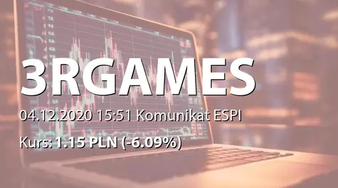 3R Games S.A.: Powołanie członka RN (2020-12-04)