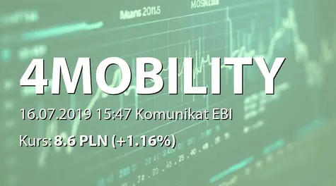 4Mobility S.A.: Zmiany w składzie RN (2019-07-16)