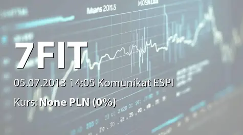 7FIT S.A.: Lista akcjonariuszy posiadających co najmniej 5% liczby głosów na Zwyczajnym Walnym Zgromadzeniu TRICEPS.PL S.A. w dniu 28 czerwca 2013 roku (2013-07-05)