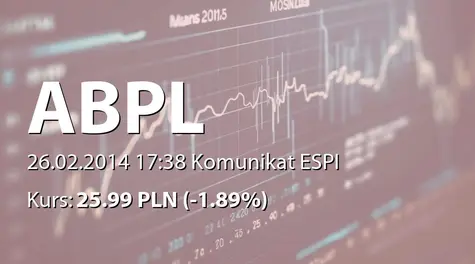AB S.A.: Umowa B2B IT sp. z o.o. z Trasko-Inwest sp. z o.o. - 55,7 mln zł (2014-02-26)