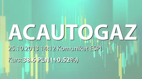 AC S.A.: Zmiana terminu przekazania raportów SA-Q3 2013 (2013-10-25)