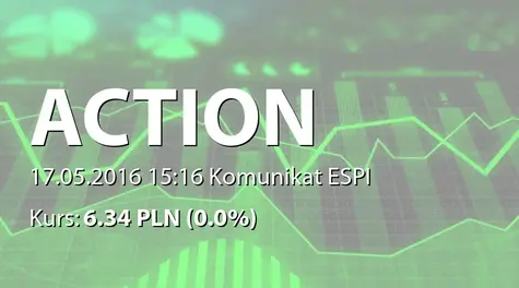 Action S.A.: Aneks do umowy faktoringu z BGŻ BNP Paribas Faktoring sp. z o.o.  - 200 mln PLN (2016-05-17)