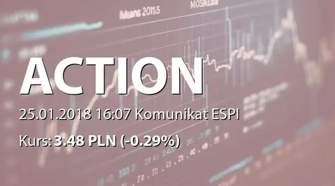 Action S.A.: Korekta raportu ESPI 4/2018 (2018-01-25)