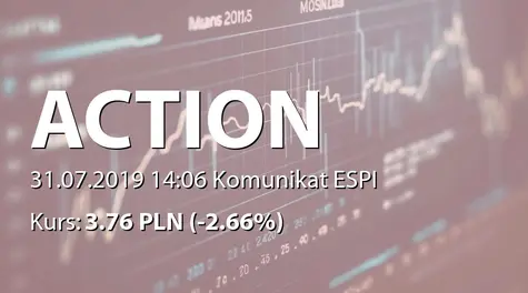 Action S.A.: Sprawozdanie Zarządu uzasadniające połączenie ze spółką zależną (2019-07-31)