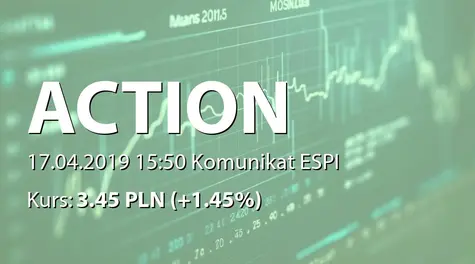 Action S.A.: Zmiana terminu przekazania SA-R 2018 i SA-RS 2018 (2019-04-17)