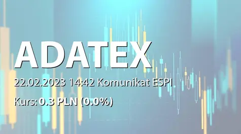 Adatex S.A.: NWZ (10:00) - projekty uchwał: zmiany w RN (2023-02-22)