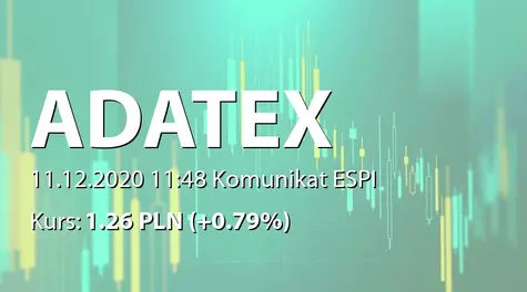 Adatex S.A.: Zestawienie transakcji na akcjach (2020-12-11)