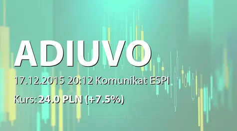 Adiuvo Investments S.A.: NWZ - podjęte uchwały: zmiany w RN (2015-12-17)