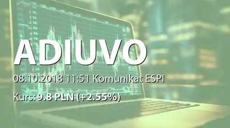 Adiuvo Investments S.A.: Przydział akcji serii O (2018-10-08)