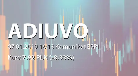 Adiuvo Investments S.A.: Umowa o rejestrację akcji serii O w KDPW (2019-01-07)