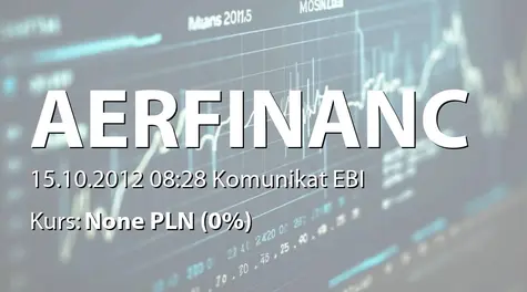 Venda Spółka Europejska: Zgoda PARP na utworzenie spółki MadeMobile.pl sp. z o.o. przez AerFinance Ventures sp. z o.o. (2012-10-15)