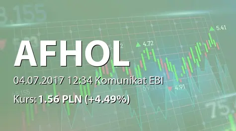 Aforti Holding S.A.: Korekta raportu ESPI 45/2017 (2017-07-04)