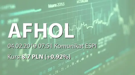 Aforti Holding S.A.: Raport spółek zależnych za styczeń 2019 (2019-02-04)