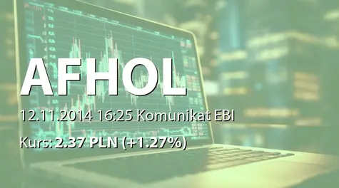 Aforti Holding S.A.: SA-QSr3 2014 (2014-11-12)