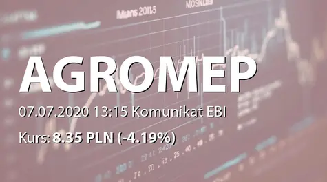 Agromep S.A.: Powołanie członka RN (2020-07-07)