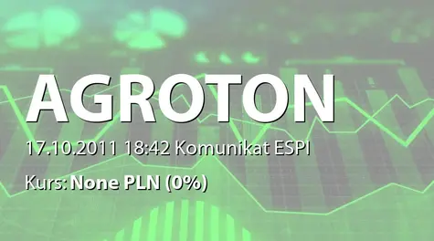 Agroton Public Limited: Informacja o sprzedaży akcji przez IFG Directors Ltd. (2011-10-17)