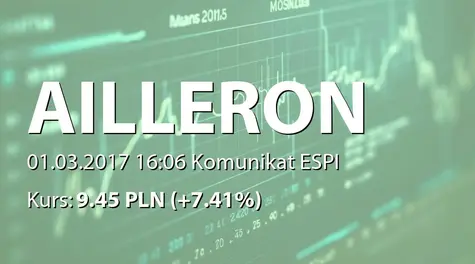 Ailleron S.A.: Informacja produktowa (2017-03-01)