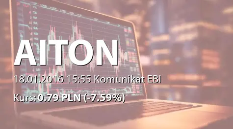 Aiton Caldwell S.A.: Terminy przekazywania raportów w 2016 roku (2016-01-18)