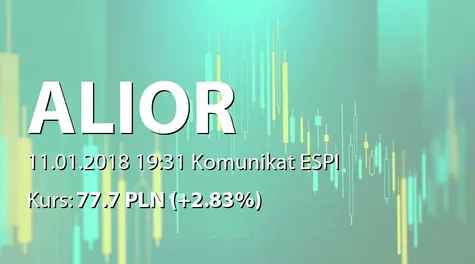 Alior Bank S.A.: Dopuszczenie i wprowadzenie do obrotu akcji serii D i E (2018-01-11)