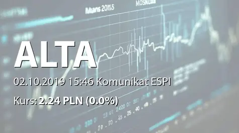 ALTA S.A.: SA-P 2019 - skorygowany (2019-10-02)