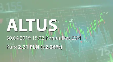 Altus S.A.: NWZ - podjęte uchwały: zmiany w RN, zmiany w statucie (2019-04-30)