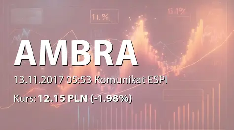 Ambra S.A.: SA-QSr1 2017/2018 (2017-11-13)