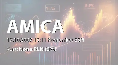 Amica S.A.: Emisja obligacji - 10 mln zł (2007-10-17)