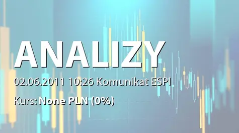 Analizy Online S.A.: Ogłoszenie o zwołaniu Zwyczajnego Walnego Zgromadzenia Akcjonariuszy Analizy Online S.A. na dzień 28.06.2011r. (2011-06-02)