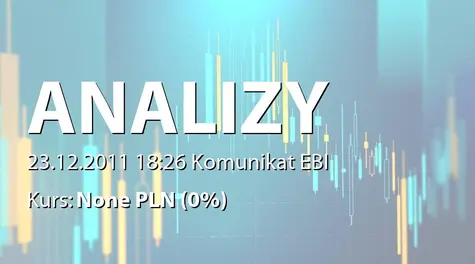 Analizy Online S.A.: Porozumienie dot. sprzedaży akcji spółki zależnej Analizy Online Asset Management SA (2011-12-23)