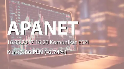 APANET S.A.: Realizacja programu motywacyjnego w spółce zależnej (2017-08-16)