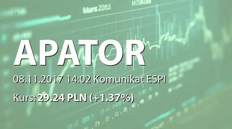 Apator S.A.: Nabycie akcji przez Kazimierza i  Zdzisławę Piotrowskich (2017-11-08)