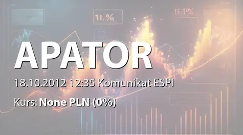 Apator S.A.: Sprzedaż akcji przez osobę powiązaną (2012-10-18)