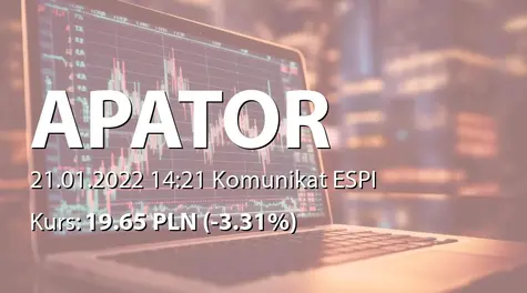 Apator S.A.: Zestawienie transakcji na akcjach (2022-01-21)