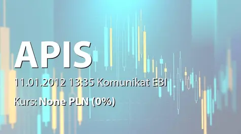 APIS S.A.: Terminy przekazywania skonsolidowanych raportów okresowych w 2012 roku (2012-01-11)