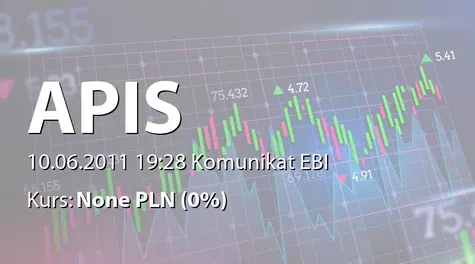 APIS S.A.: Zmiana terminu przekazania SA-R 2010 (2011-06-10)