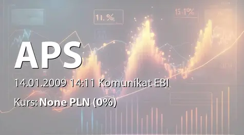 Automatyka-Pomiary-Sterowanie S.A.: Rejestracja podwyĹźszenia kapitału w KRS (2009-01-14)