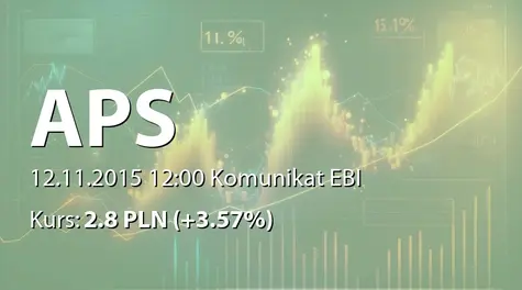 Automatyka-Pomiary-Sterowanie S.A.: Umowa z Biprokwas Kraków sp. z o.o. i Cenzin sp. z o.o. (2015-11-12)