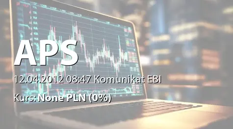 Automatyka-Pomiary-Sterowanie S.A.: WZA - zwołanie obrad: podział zysku (2012-04-12)