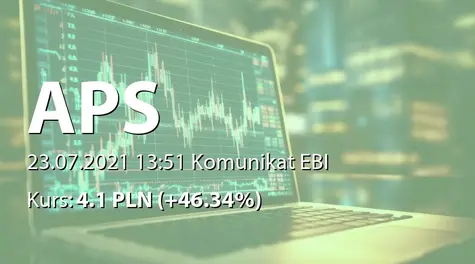 Automatyka-Pomiary-Sterowanie S.A.: ZWZ - podjęte uchwały: 0,75 PLN dywidendy (2021-07-23)