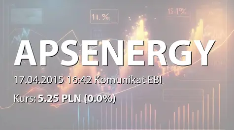 APS Energia S.A.: Powołanie zarządu na kolejną kadencję (2015-04-17)