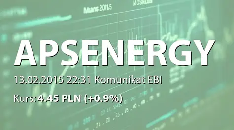 APS Energia S.A.: SA-QSr4 2014 (2015-02-13)