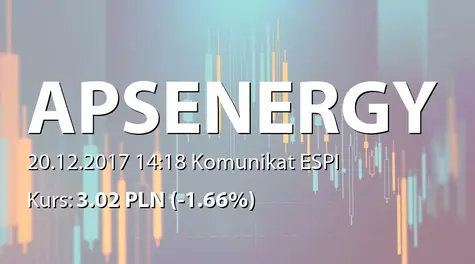 APS Energia S.A.: Zamówienie na dostawę towarów do H. Cegielski - Fabryka Pojazdów Szynowych sp. z o.o. (2017-12-20)