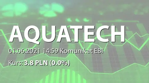 AQT Water S.A.: Rejestracja podwyższenia kapitału w KRS (2021-06-01)