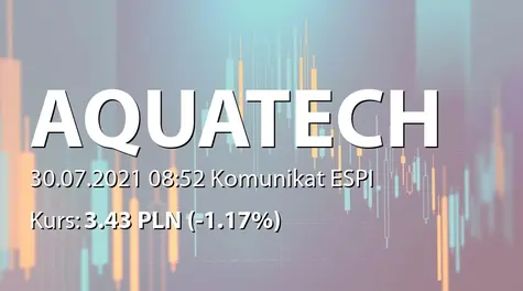 AQT Water S.A.: Wniosek o wprowadzenie akcji do obrotu na rynku NewConnect - korekta (2021-07-30)