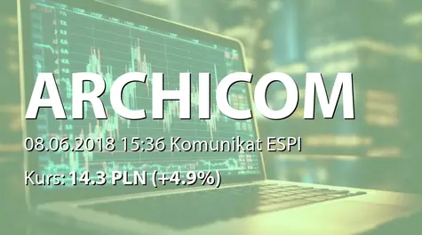 Archicom S.A.: Przekroczenie progu 10% kapitałów własnych (2018-06-08)