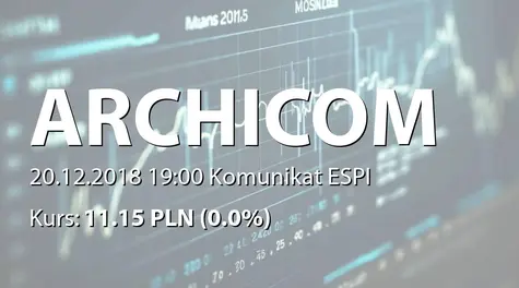 Archicom S.A.: Przyrzeczona umowa zakupu akcji Archicom Polska SA (2018-12-20)