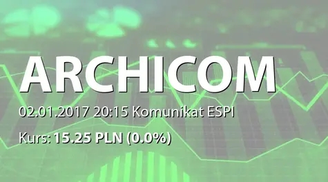 Archicom S.A.: Raport za grudzień 2016 (2017-01-02)