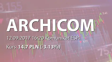 Archicom S.A.: Rejestracja zmian statutu w KRS (2017-09-12)