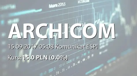 Archicom S.A.: SA-PSr 2017 (2017-09-15)